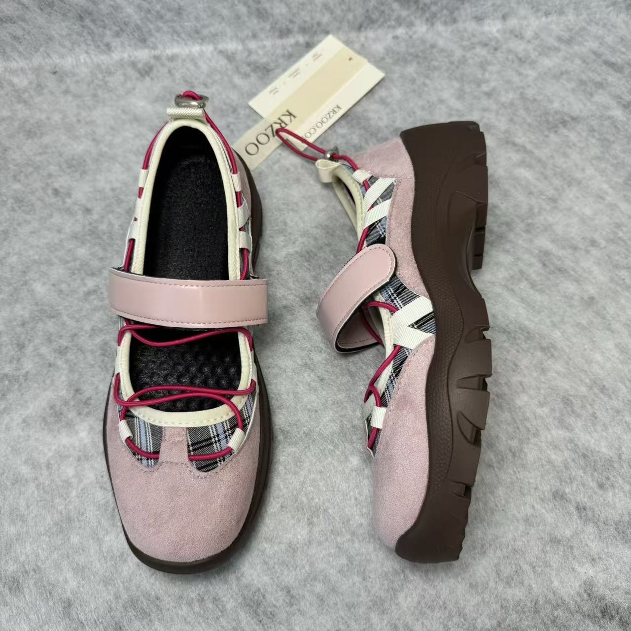 Functional style ballet platform Mary Jane shoes