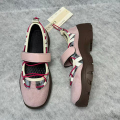 Functional style ballet platform Mary Jane shoes