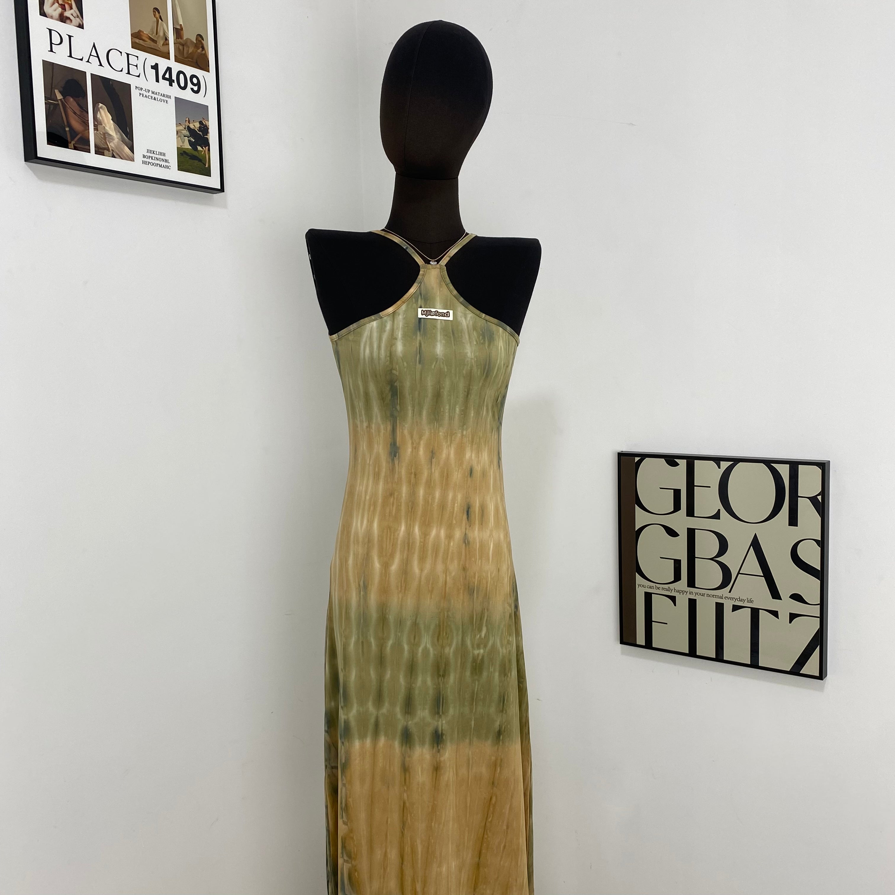 Printed And Dyed Reversible Dress