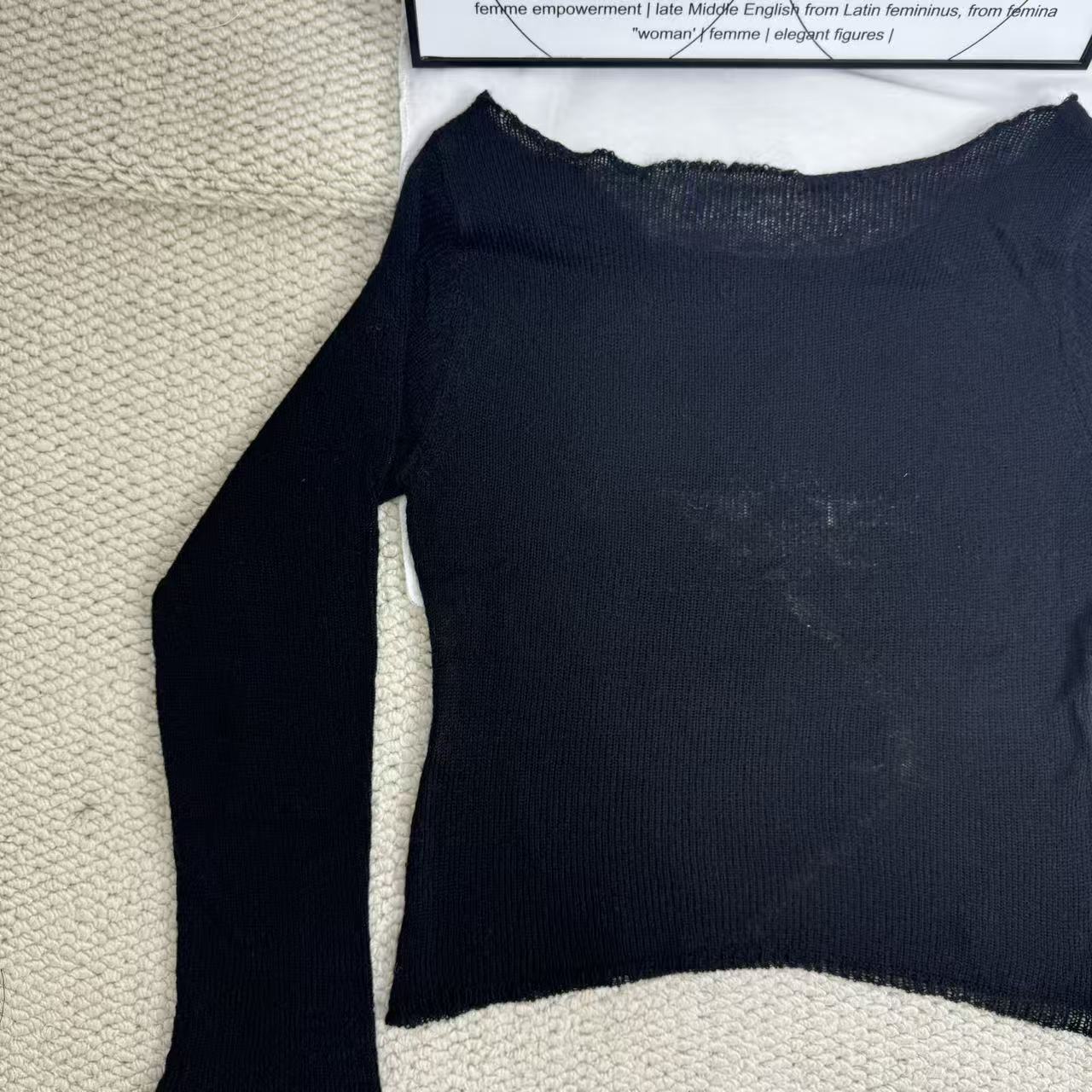 Lightweight Crew-Neck Knit Sweater