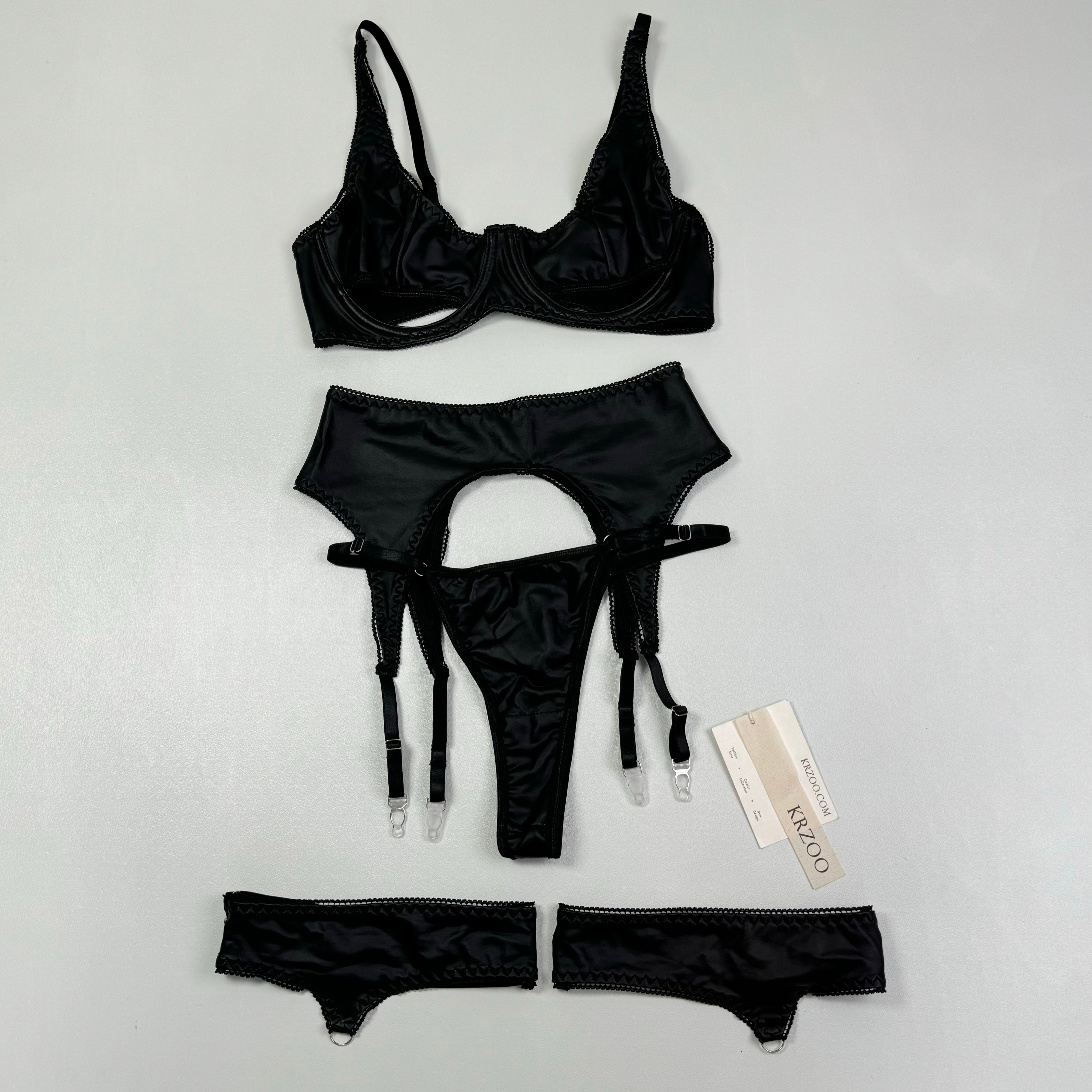 PU leather tight-fitting slimming suit