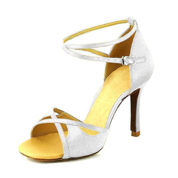 Women's Suede 9cm Heel Latin Salsa Dance Shoes Ballroom Dance Shoes