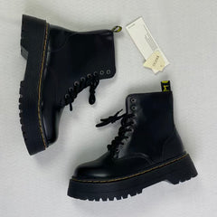 8-hole thick-soled high-heeled Martin boots
