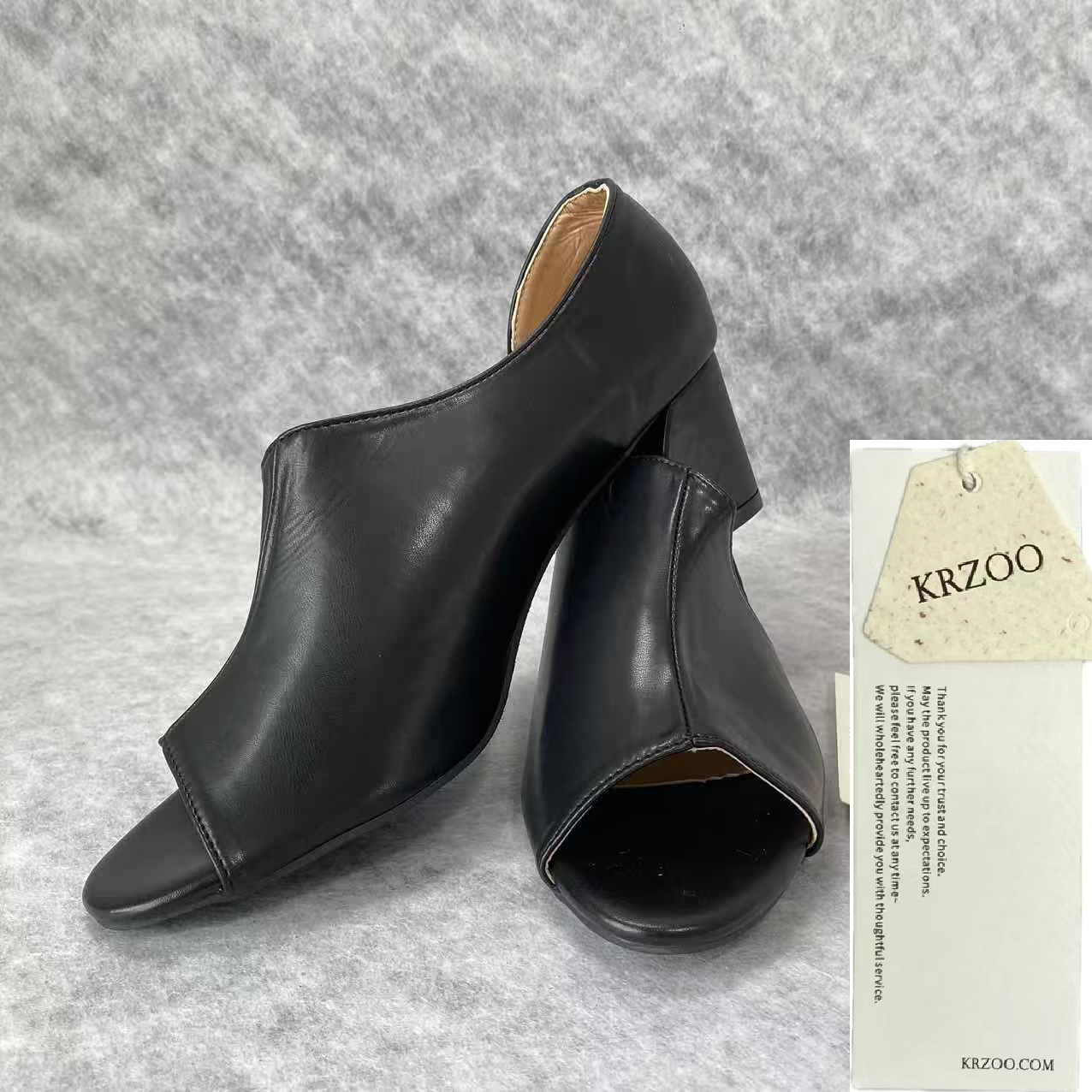 Thick-soled casual high-heeled shoes