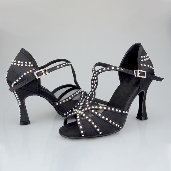 Women's Leatherette Customized Heel Ballroom Dance Shoes Salsa Latin Dance Shoes