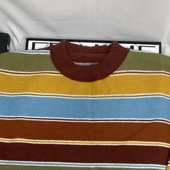 Retro Striped Colorful Sweater