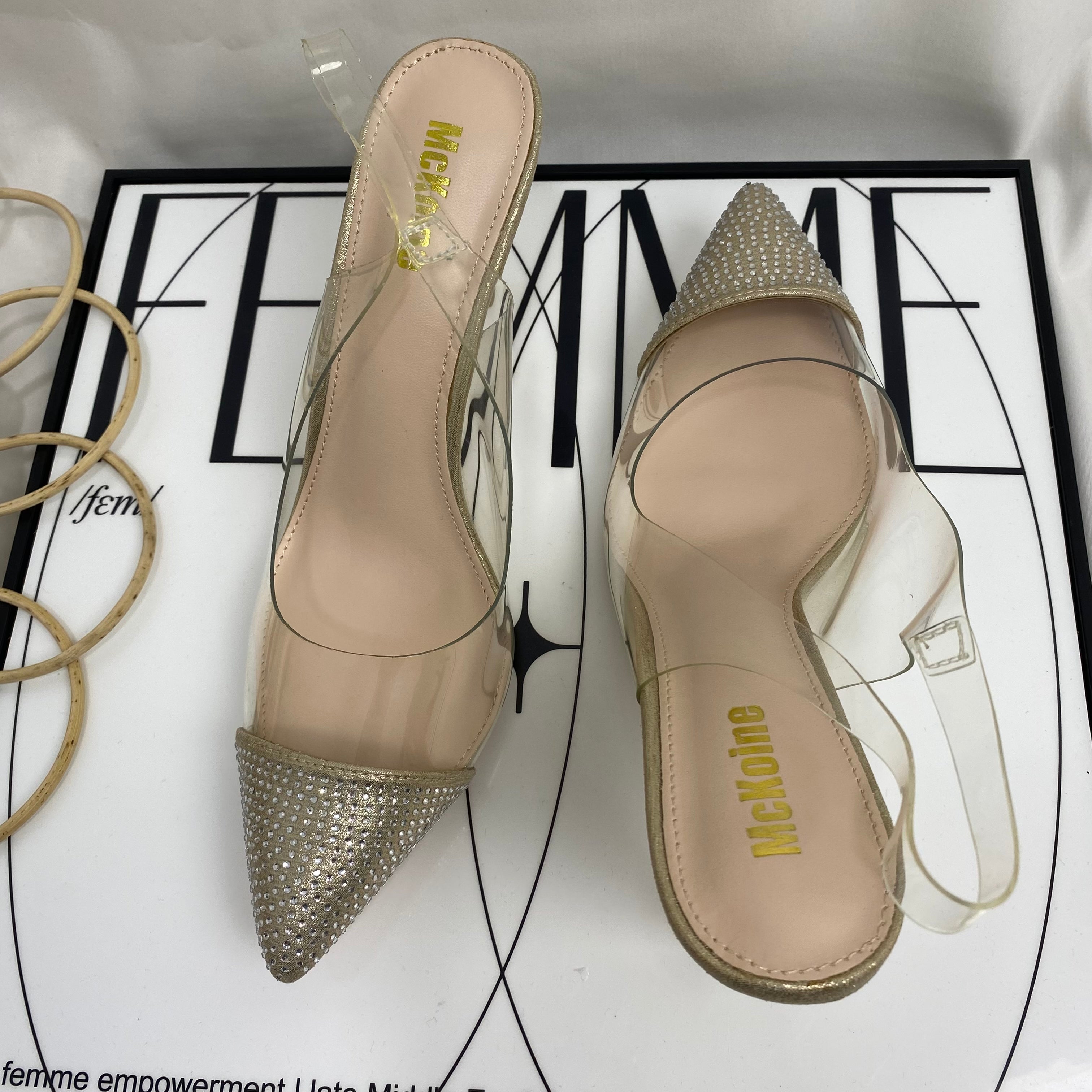 Diamond Transparent High Heels