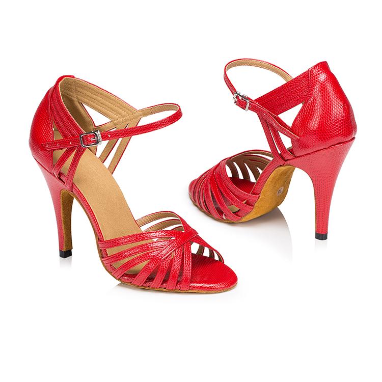 Women's Leatherette Customized Heel Ballroom Dance Shoes Latin Shoes