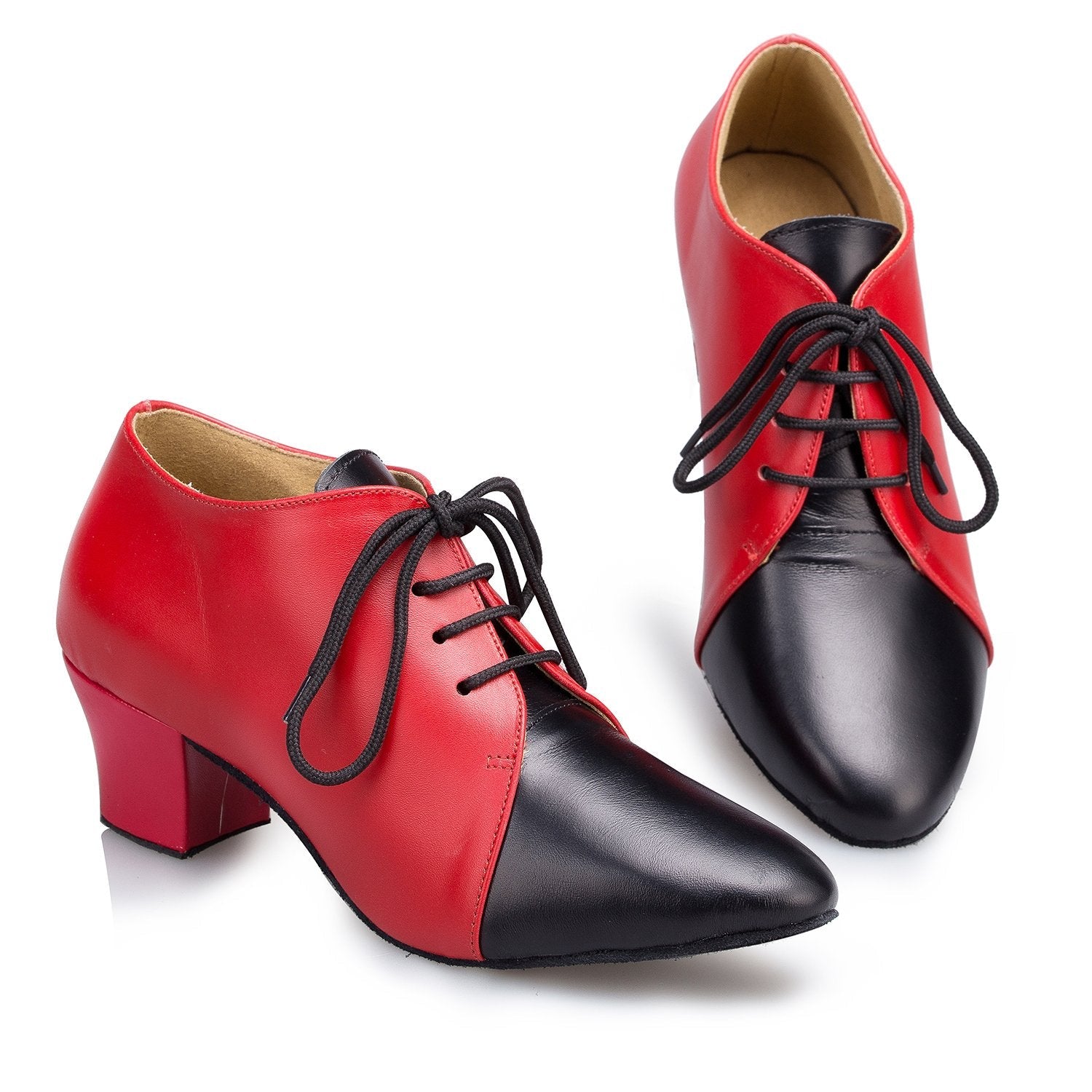 Women's Real Leather 4.5cm Heels Teaching & Practice Shoes Ballroom Dance Shoes