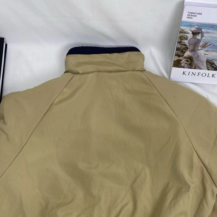 Retro Stand-Collar Cotton Jacket