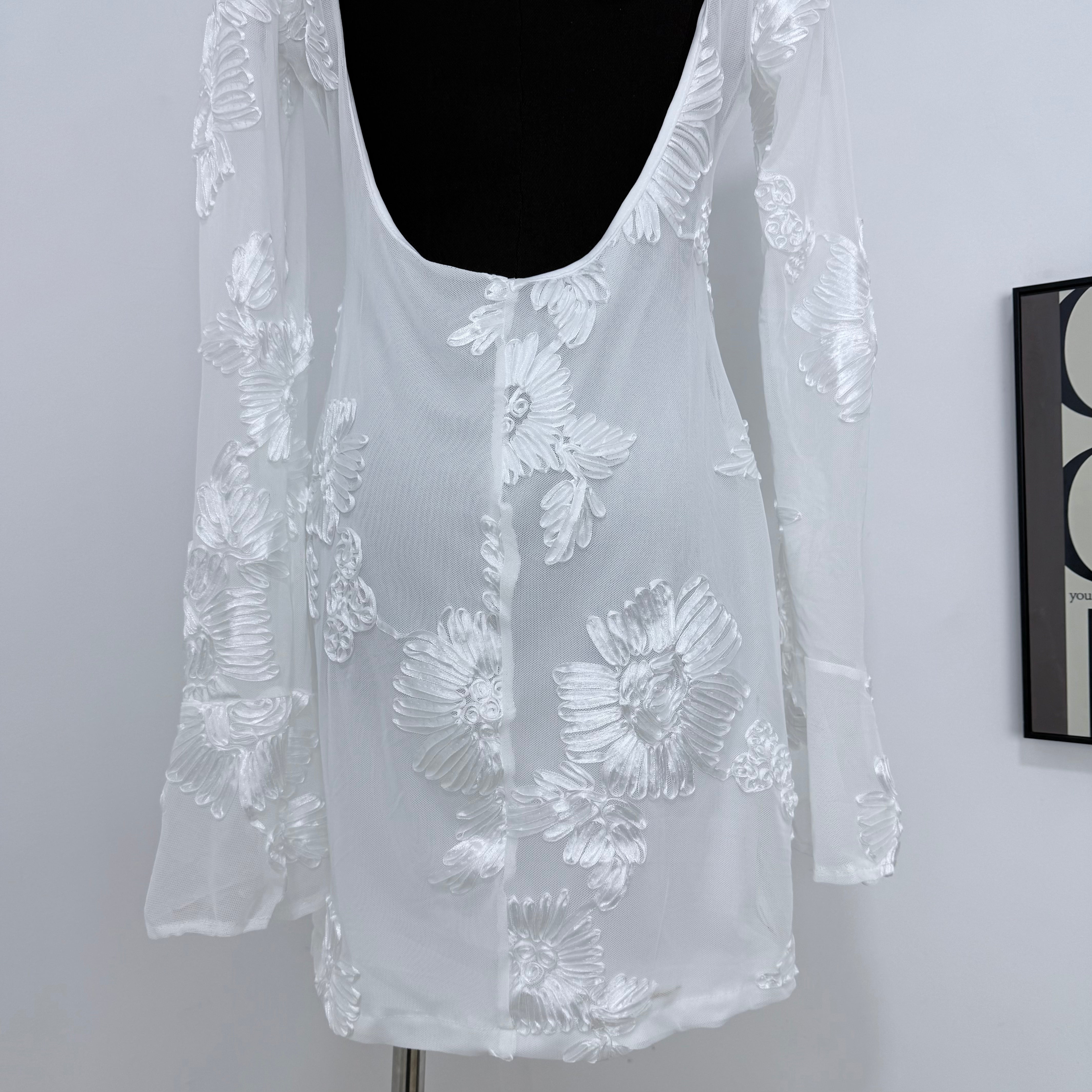 Bell-Sleeved Bodycon Dress