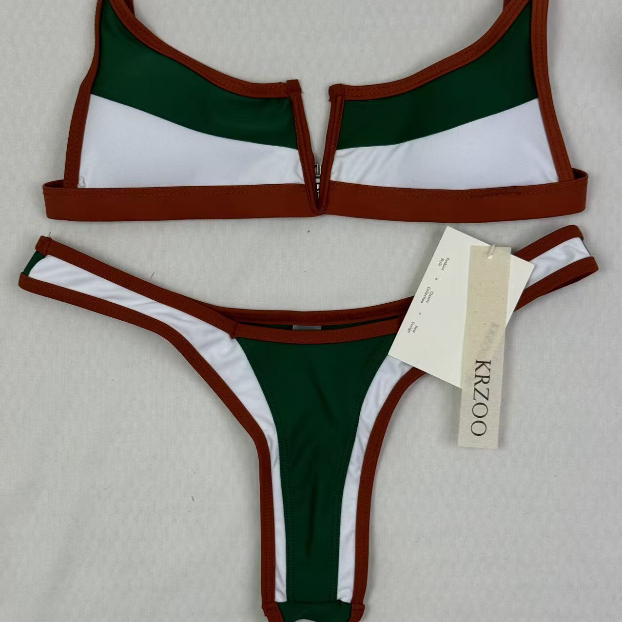 Color-matched separate swimming suit