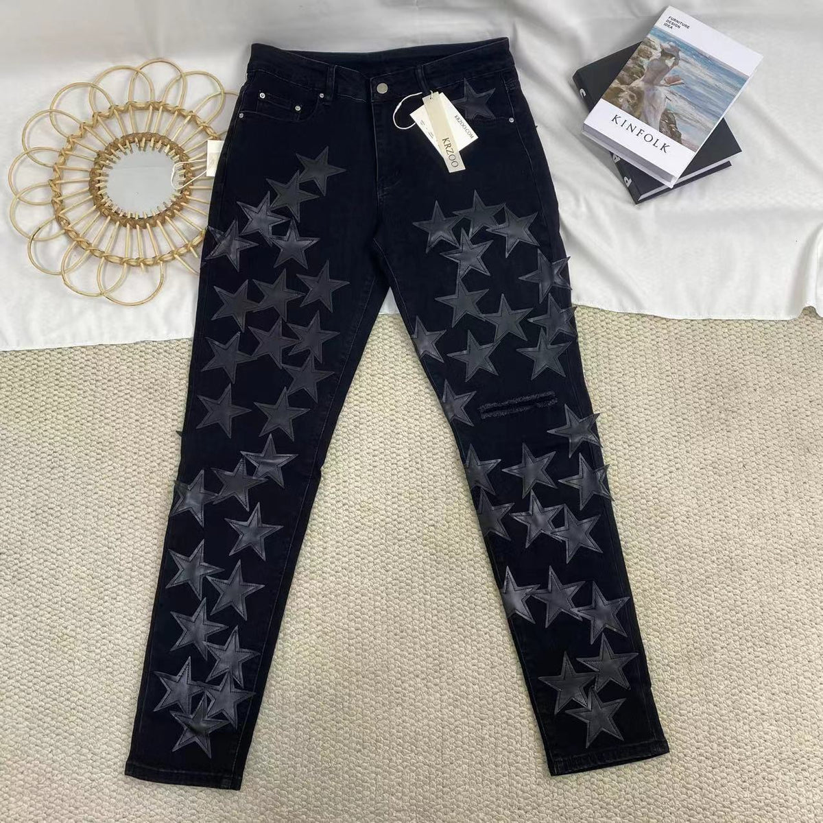 Ripped Star Casual Jeans