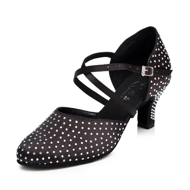 Women's Satin 6cm/7.5cm Heels Ballroom Dance Shoes Modern Dance Shoes