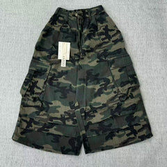 Camouflage five-pocket flared pants
