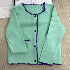 Retro Water Lazy Green Sweater