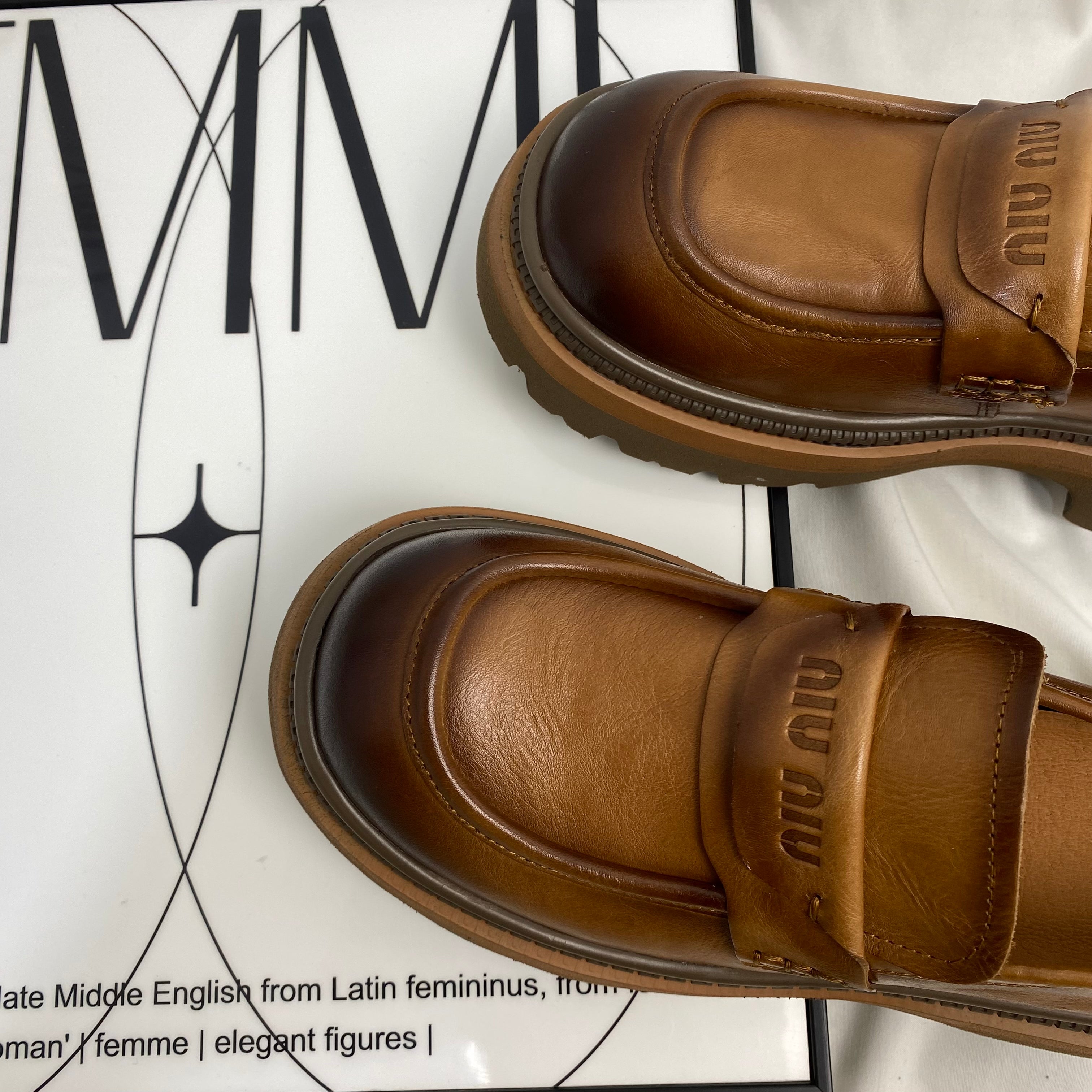 Hand-Scratched Slip-On Loafers