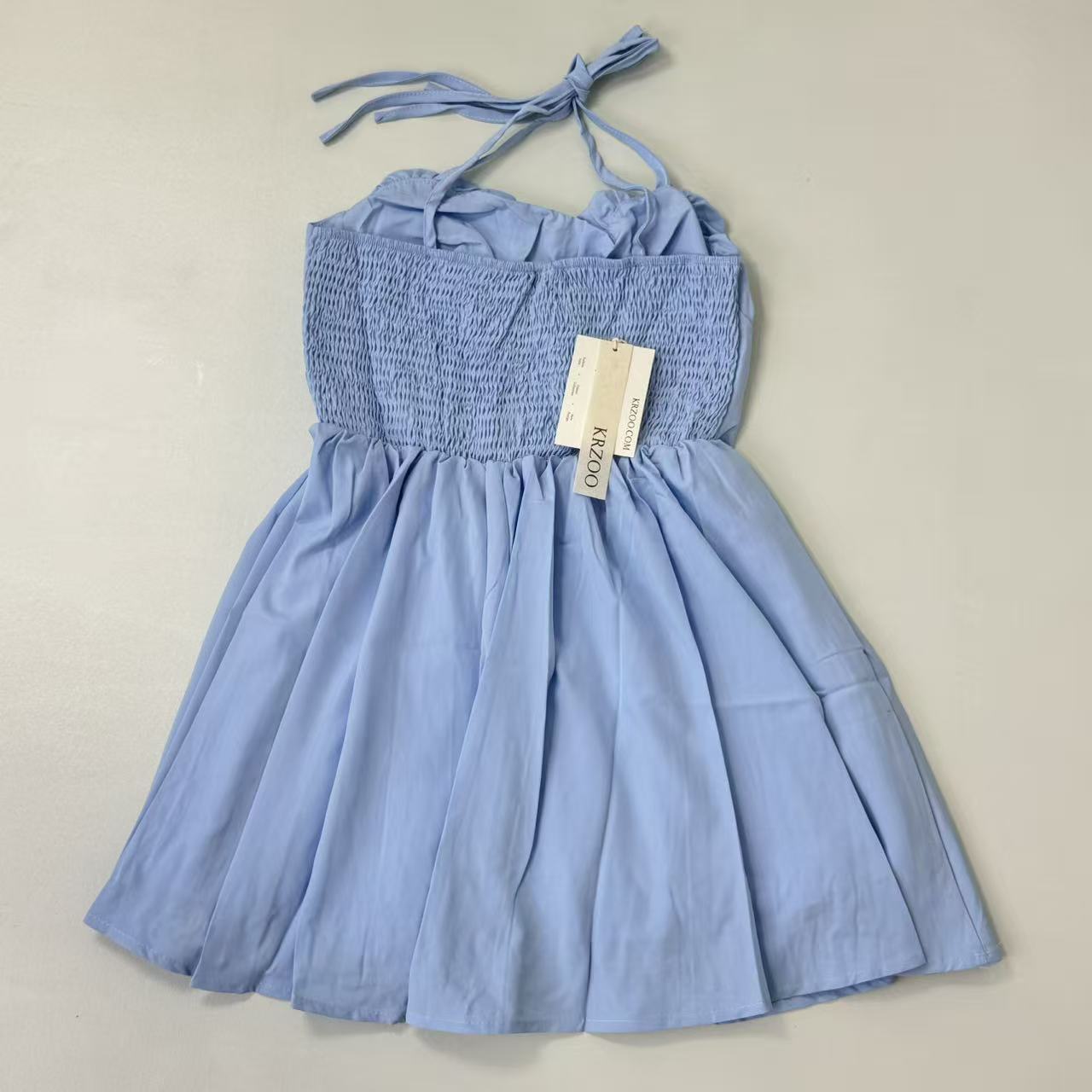 Strapless halter-neck dress