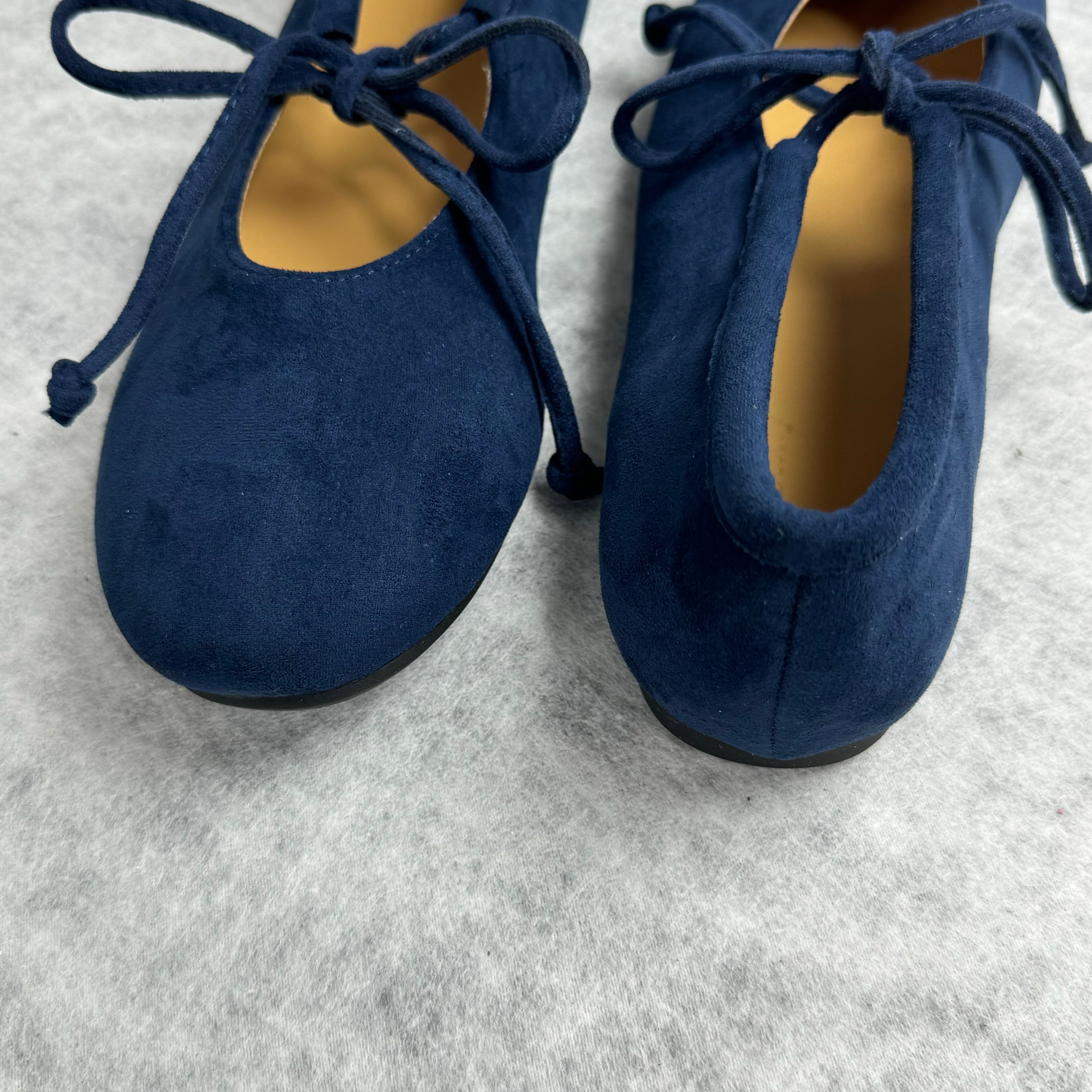 Soft flat bow round-toe Mary Jane shoes