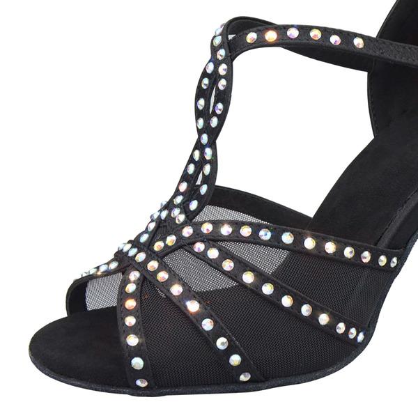 Women's Leatherette Customized Heel Ballroom Dance Shoes Salsa Latin Dance Shoes