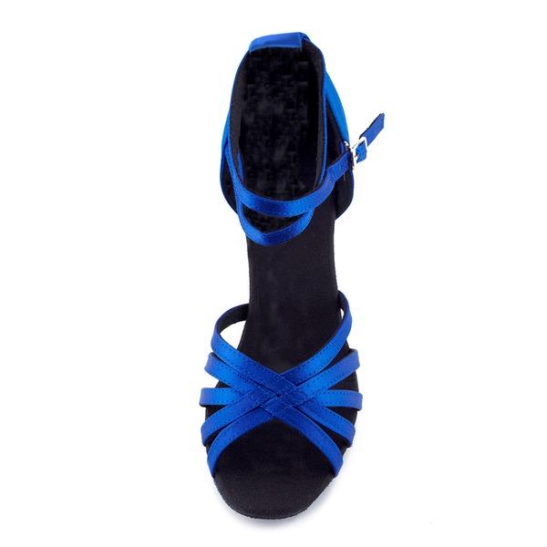 Women's Satin 6.5cm Ballroom Dance Shoes Latin Dance Shoes