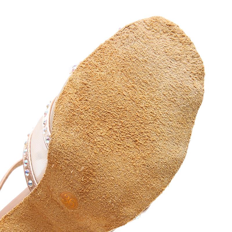 Women's Satin Customized Heel Ballroom Dance Shoes/Latin Shoes