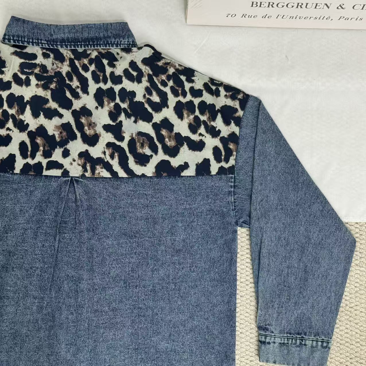Leopard Print Chiffon Blouse