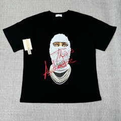 Masked Pearl Person Print T-Shirt