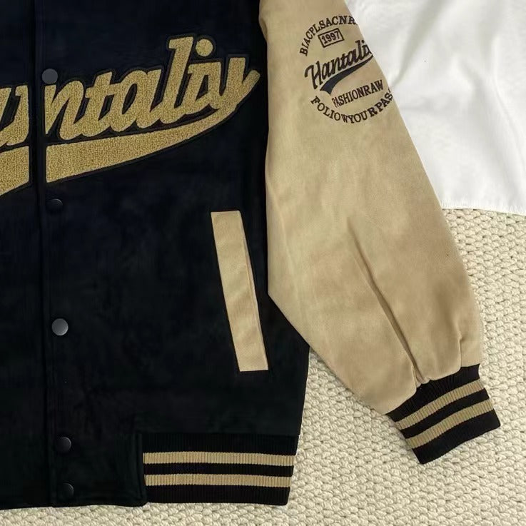 Suede Loose-Fitting Jacket