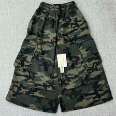 Camouflage five-pocket flared pants