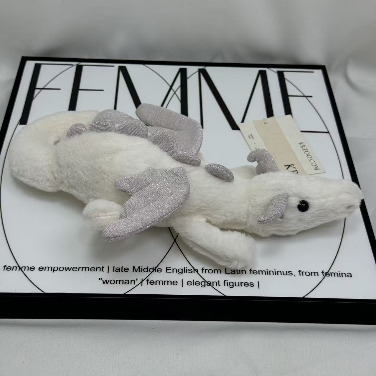 Plush snow dragon figurine of Sky Dragon