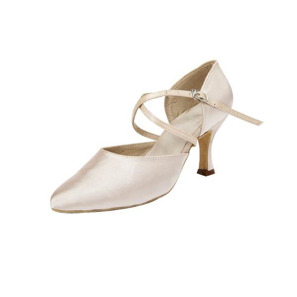 Women's Satin 4.5/7.5cm Heels Ballroom Dance Shoes Modern Dance Shoes
