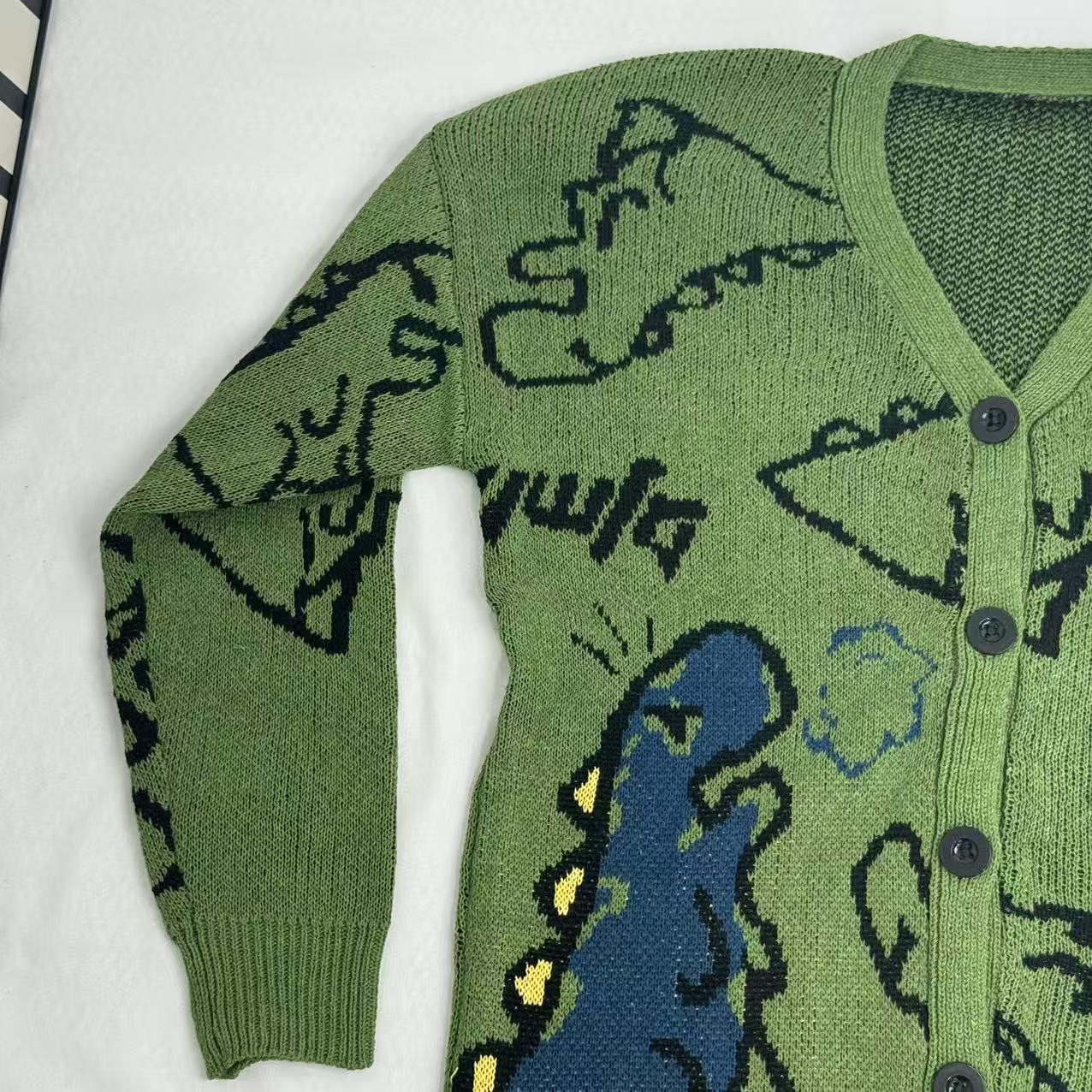 Street Cartoon Cardigan Sweater