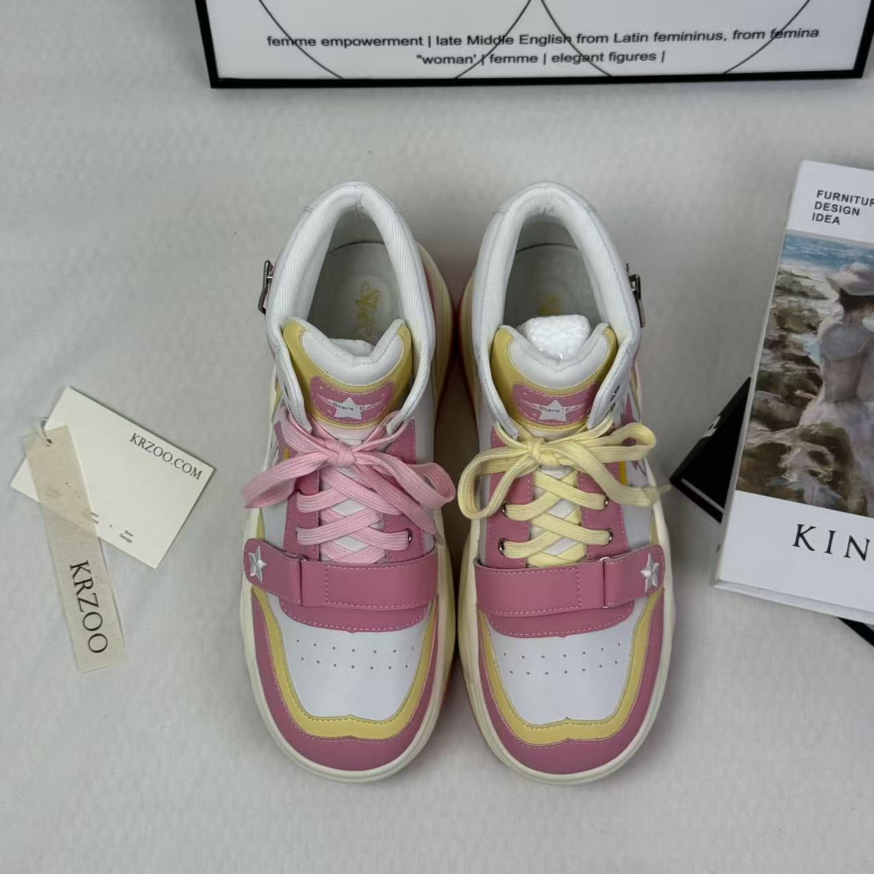 Scattered high-top sneakers