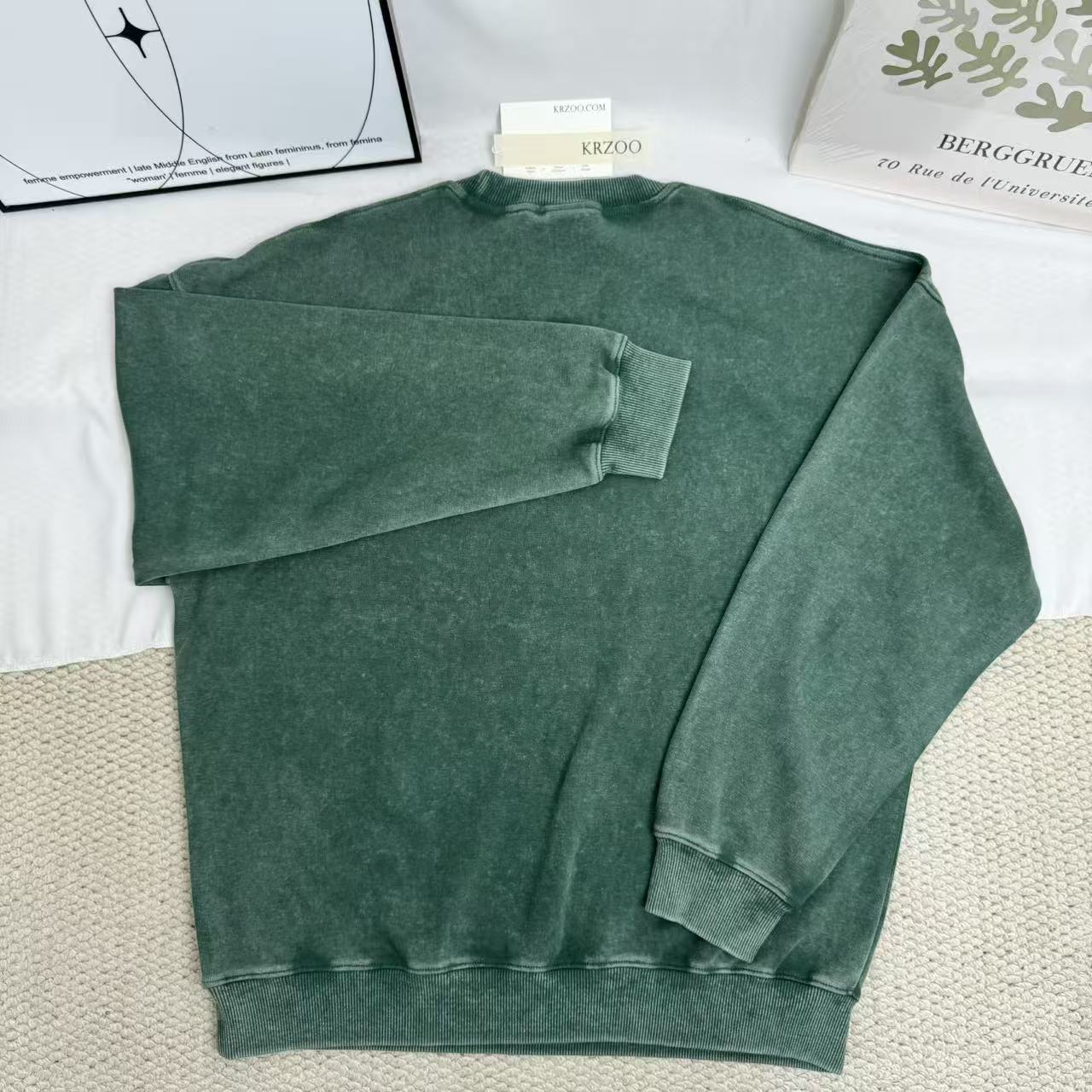 Batik Washed Distressed Vintage Sweatshirt