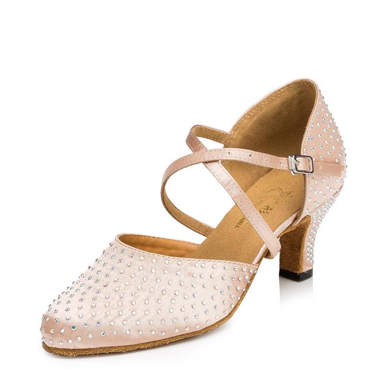 Women's Satin 6cm/7.5cm Heels Ballroom Dance Shoes Modern Dance Shoes