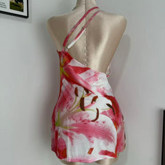 Backless Spaghetti-Strap Dress