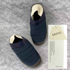 Wearing two pairs of short woolen shoes
