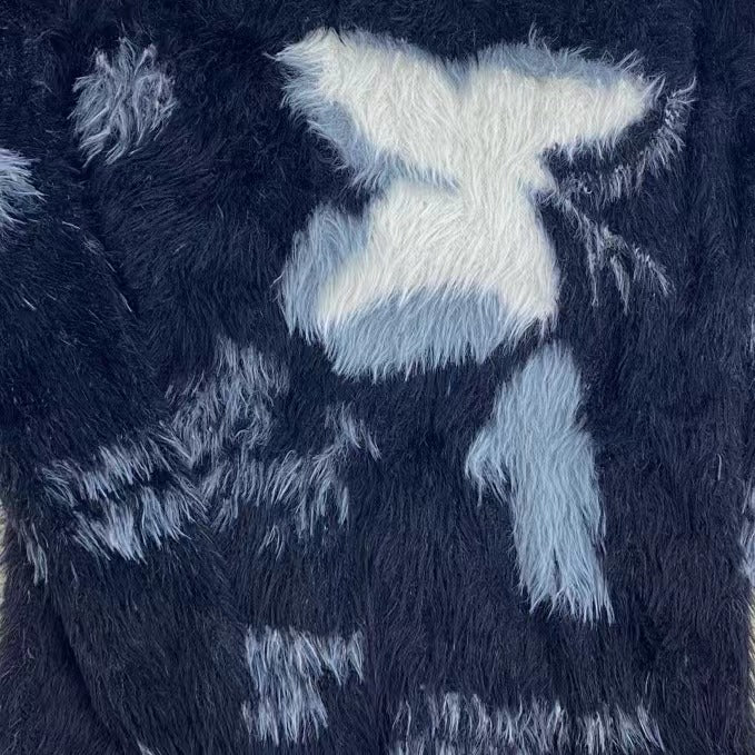 Jacquard Design Loose Sweater