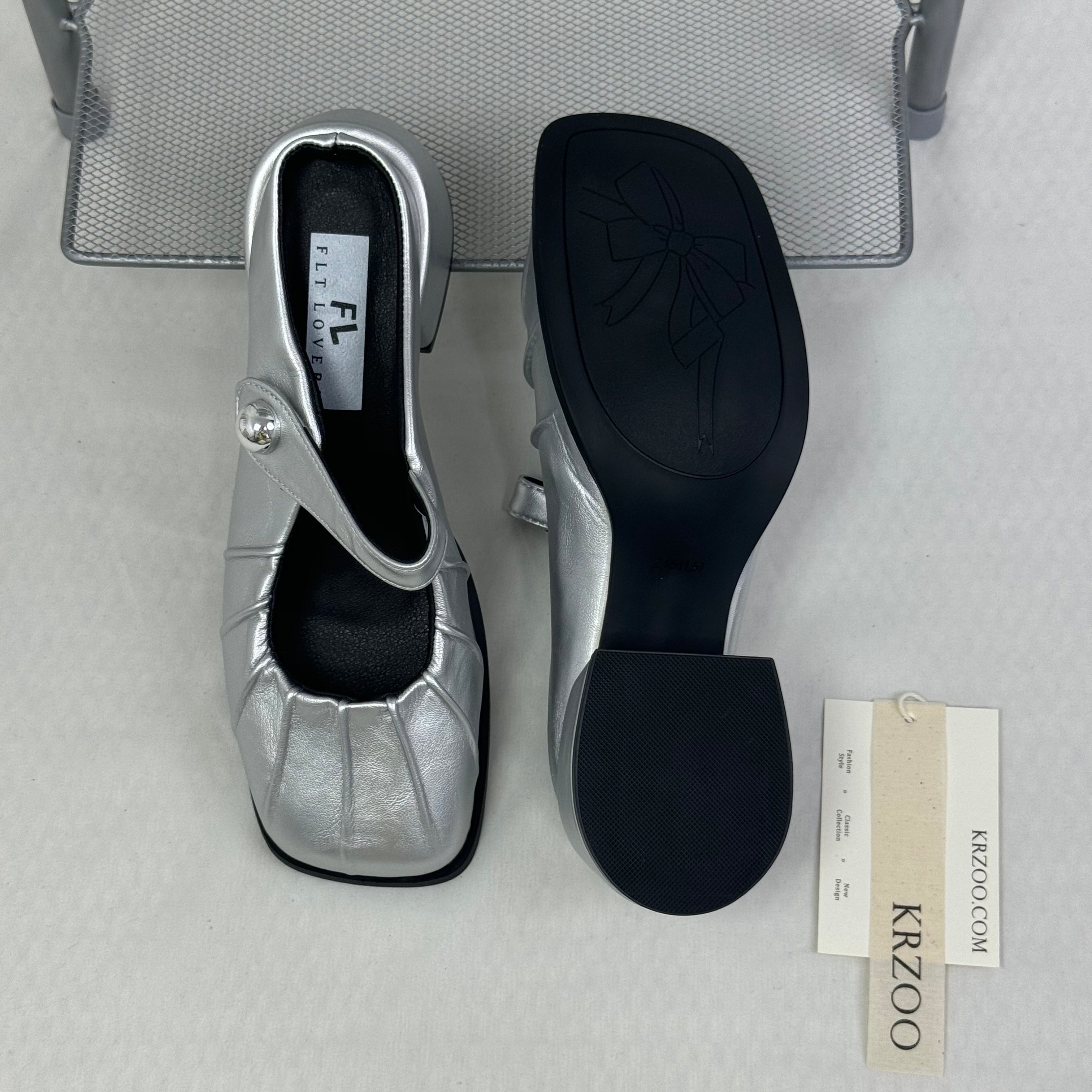 French-style half-toe slippers