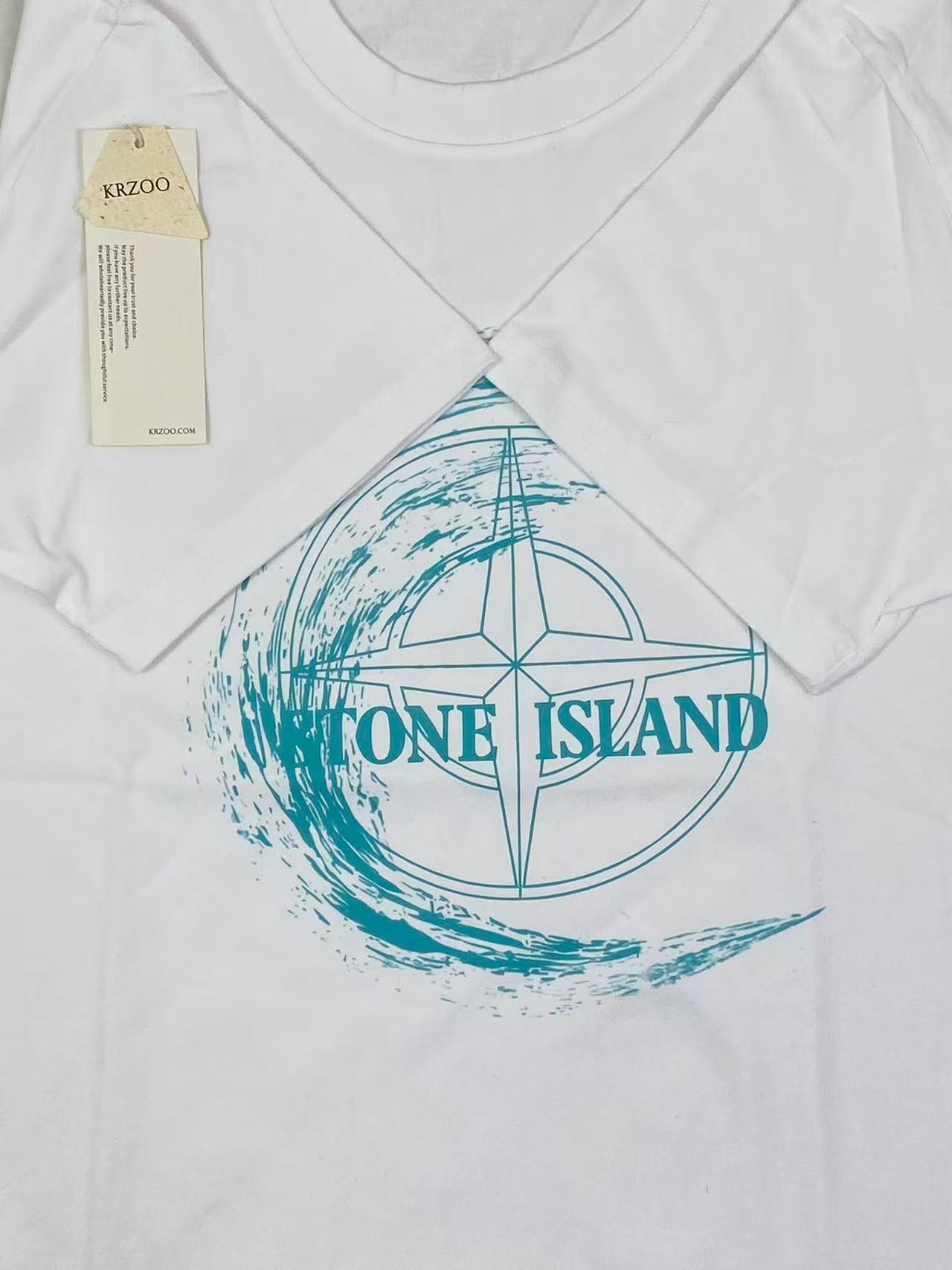 Large Compass Print Loose T-Shirt
