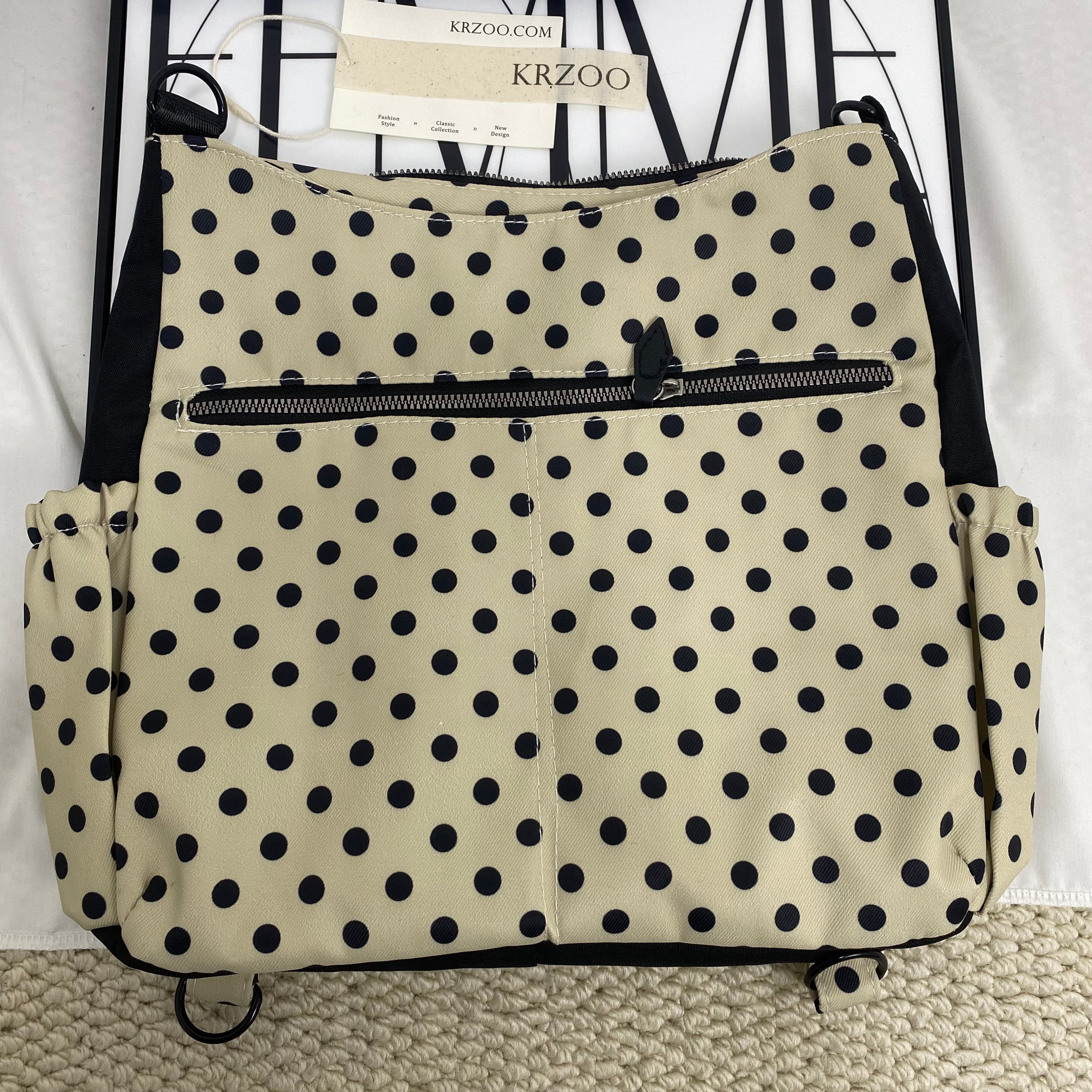 Polka Dot Wing Tote Bag