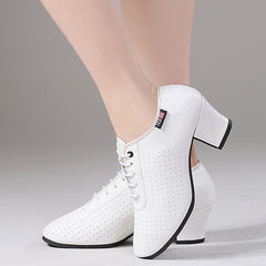 Women's Microfiber Leather 5cm Heels Teaching & Practice Shoes Ballroom Dance Shoes