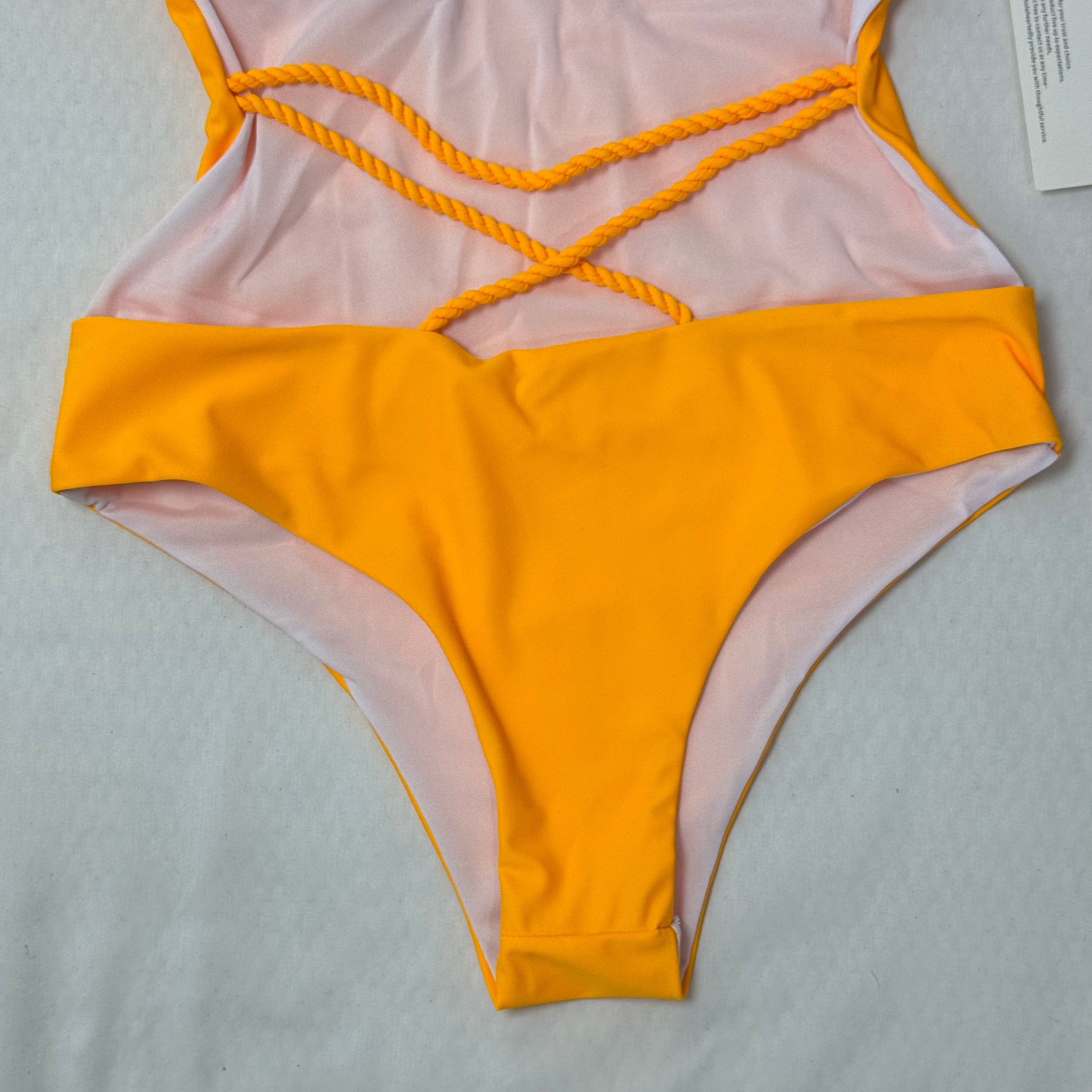 One-piece triangle topless bikini