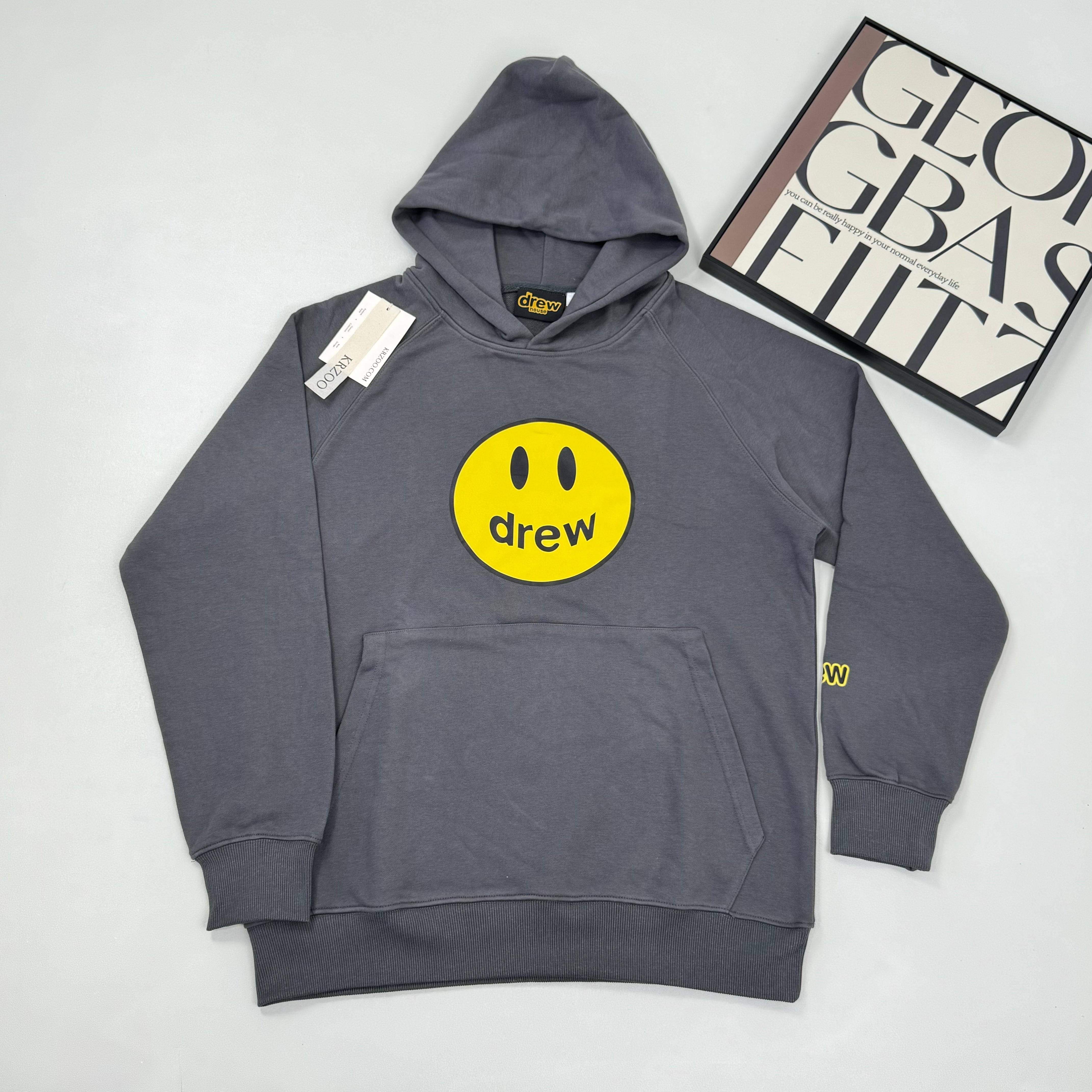 Cotton pullover loose-fitting hoodie