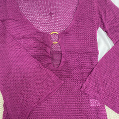 V-Neck Flared-Sleeve Dress
