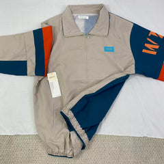 Standing collar straight-cut jacket