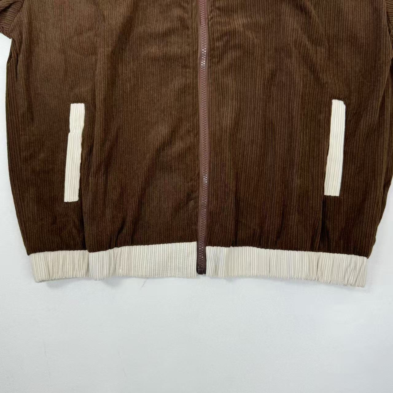 Flannel loose baseball jacket