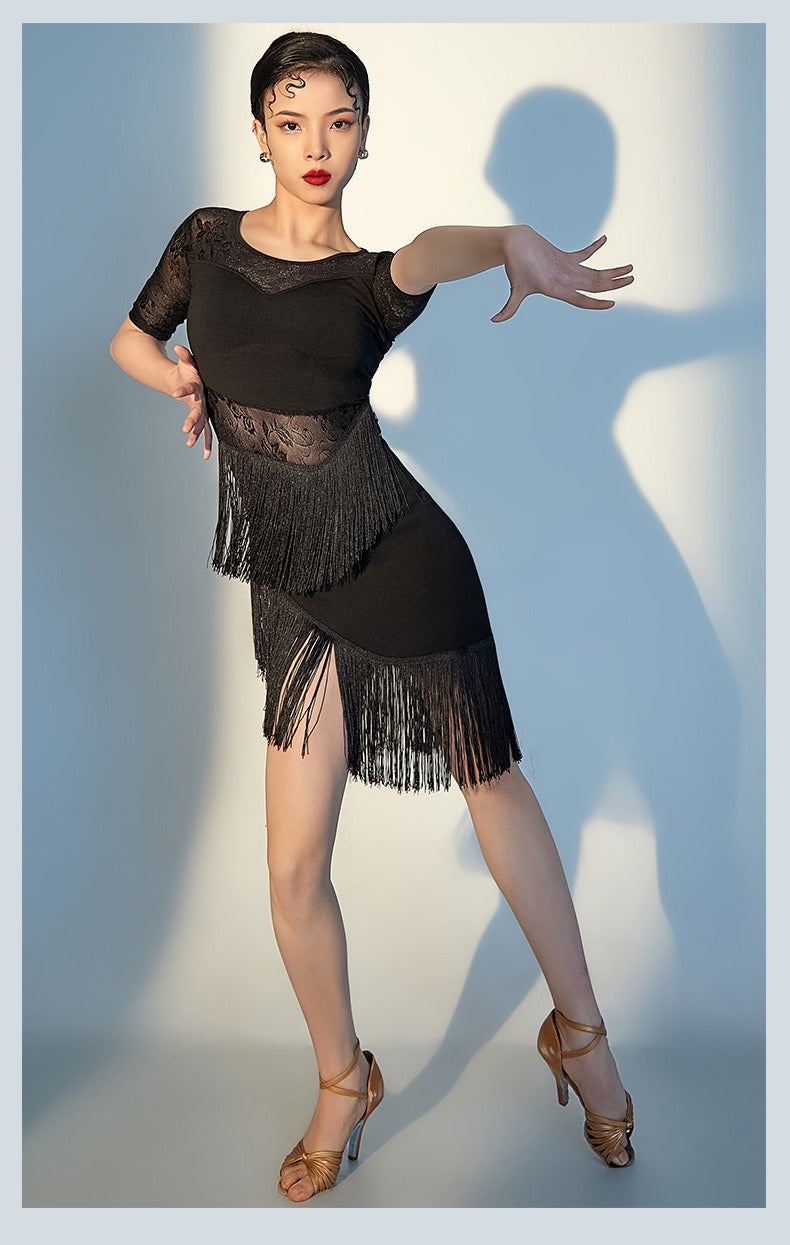 Women's Long Sleeves Latin Dance Tops Dance Wear Training Performance Dance