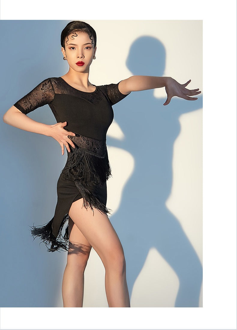 Women's Long Sleeves Latin Dance Tops Dance Wear Training Performance Dance